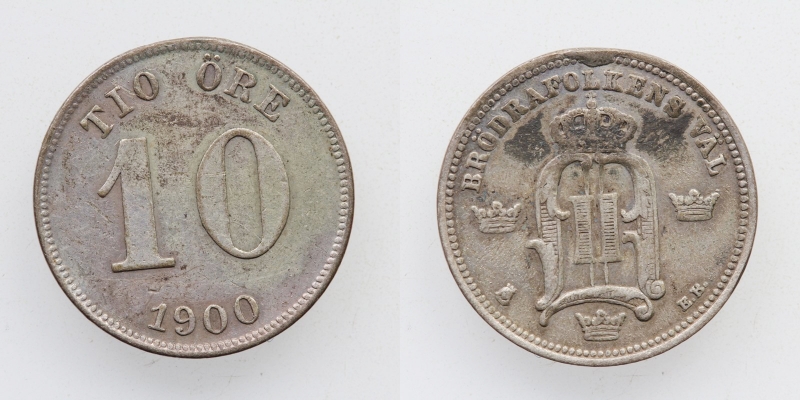 Schweden 10 Öre 1900