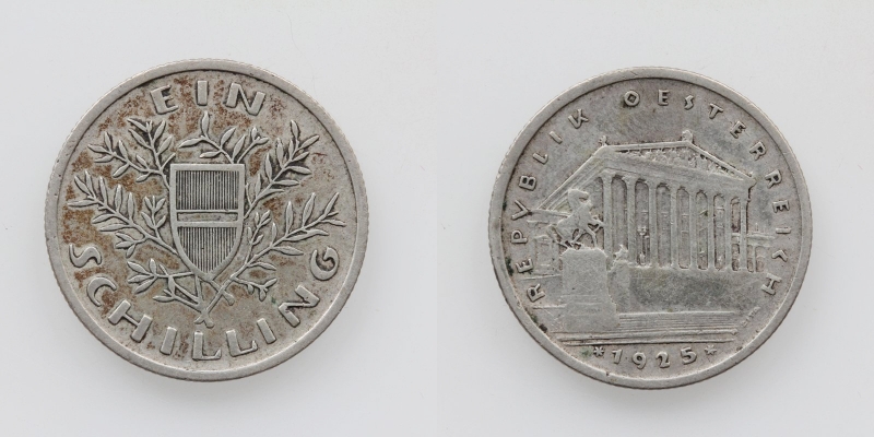 Österreich 1. Republik Ein Schilling 1925 Silber
