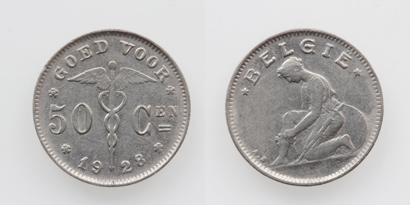 Belgien 50 Centimes 1928