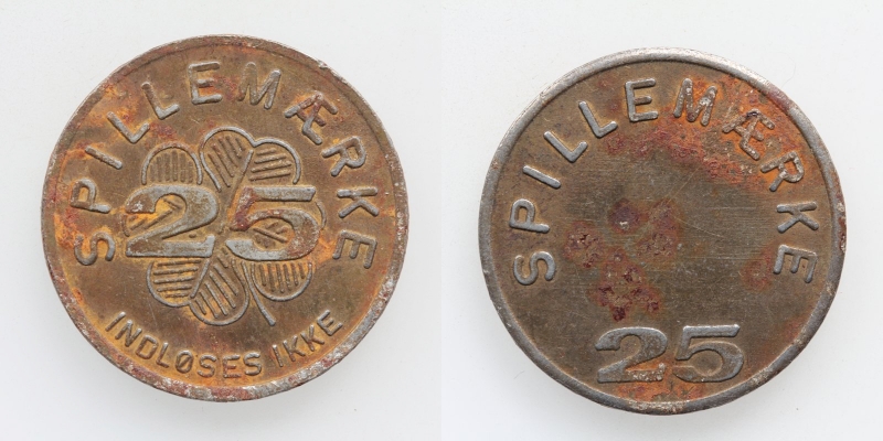 Dänemark Spielmarke 25 Indloses Ikke