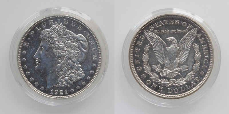 USA 1 Dollar 1921 Silber 900