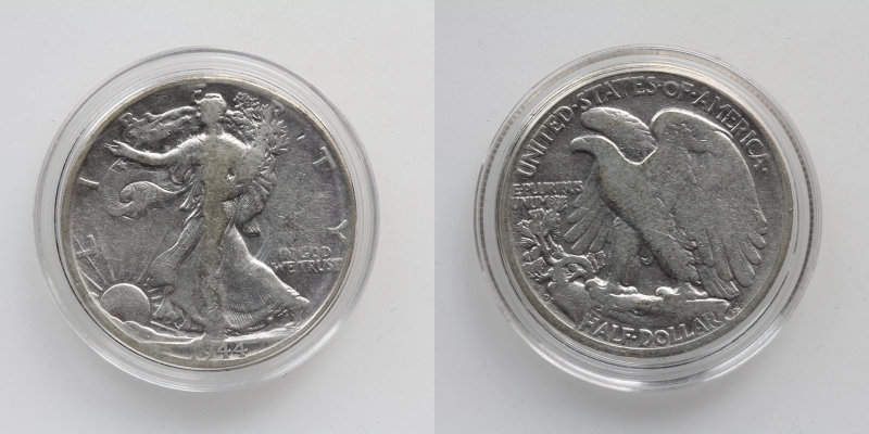USA Half Dollar 1944 Silber