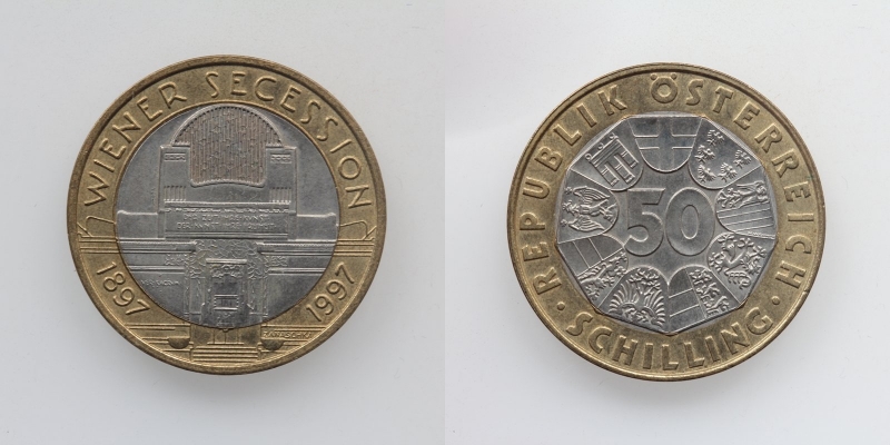 Österreich 50 Schilling 1997 Wiener Secession