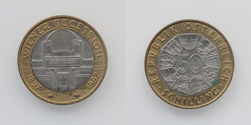 Österreich 50 Schilling 1997 Wiener Secession