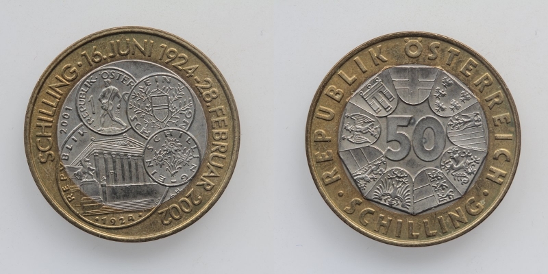 Österreich 50 Schilling 2002 Die Ära des Schillings