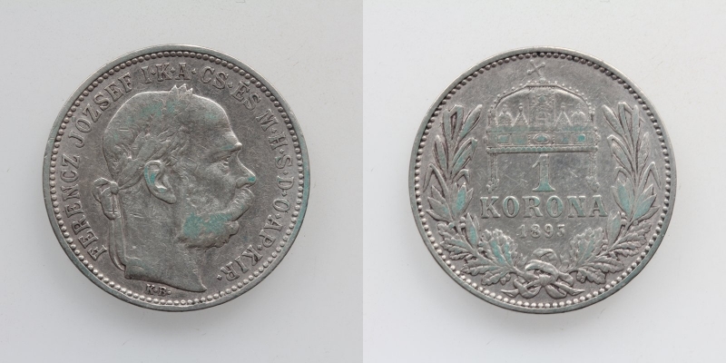 Österreich-Ungarn Franz Joseph I. 1 Korona 1895 KB