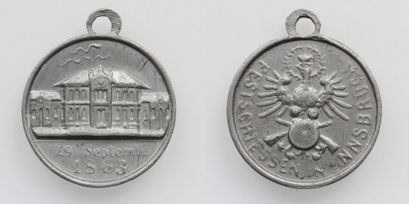 Tirol-Innsbruck SN-Medaille 1863 a.d. Festschiessen am 29.9.1863 R!
