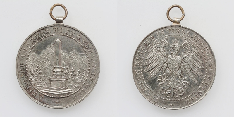 Tirol versilberte AE-Medaille 1902 Andreas Hofer Verein Wien
