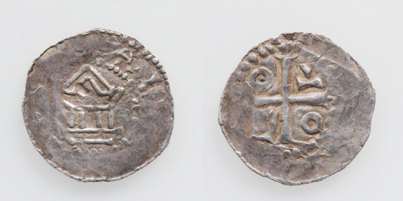 Metz Bistum Alberon II. + Otto III. Pfennig o.J.