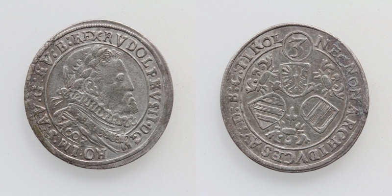 Tirol Rudolf II. Groschen 1603 Hall R!