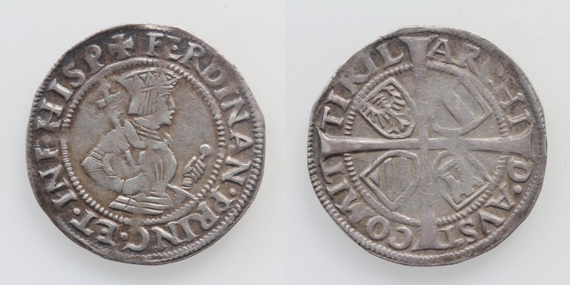 Tirol Ferdinand I. 1521-1564 6 Kreuzer o.J. Hall R!