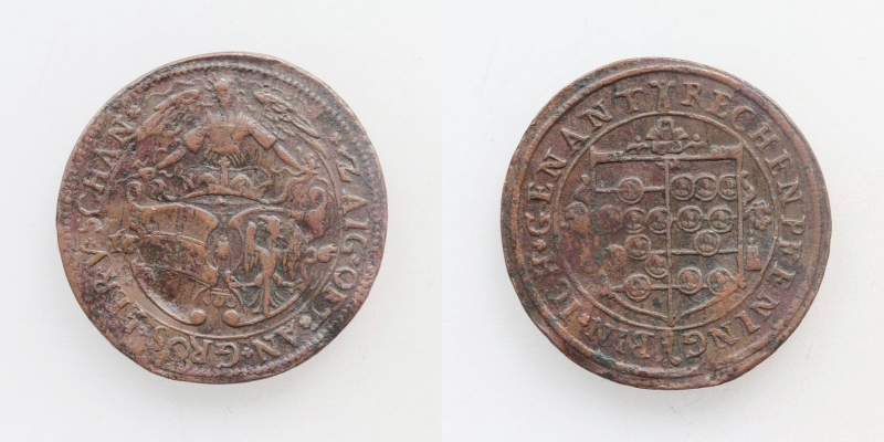Tirol Rudolf II. 1576-1612 Rechenpfennig 1606 Hall