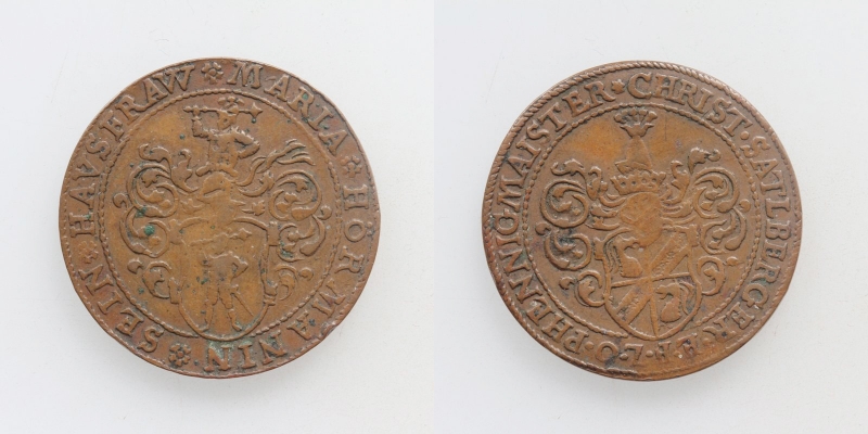 Tirol EH Ferdinand II. 1564-1595 Rechenpfennig o.J. Hall R!