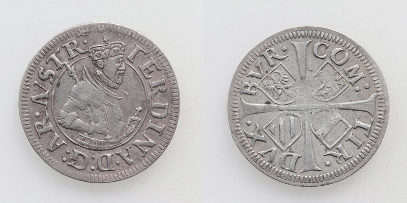 Tirol EH Ferdinand II. 1564-1595 6 Kreuzer o.J. Hall R!