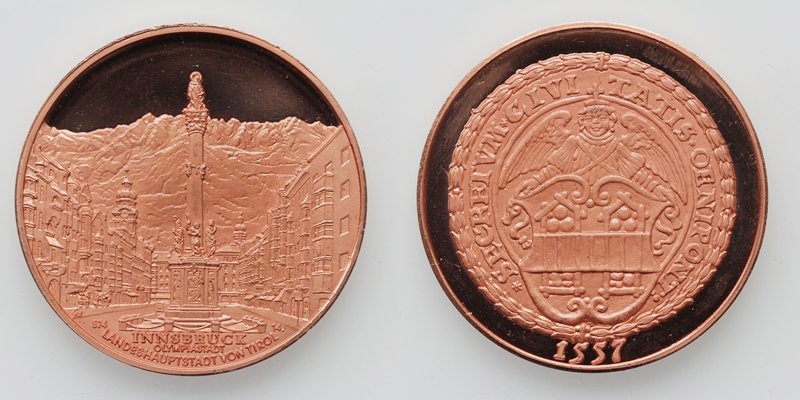 Tirol Innsbruck Medaille o.J. (ca. 1980 / 1557) PP