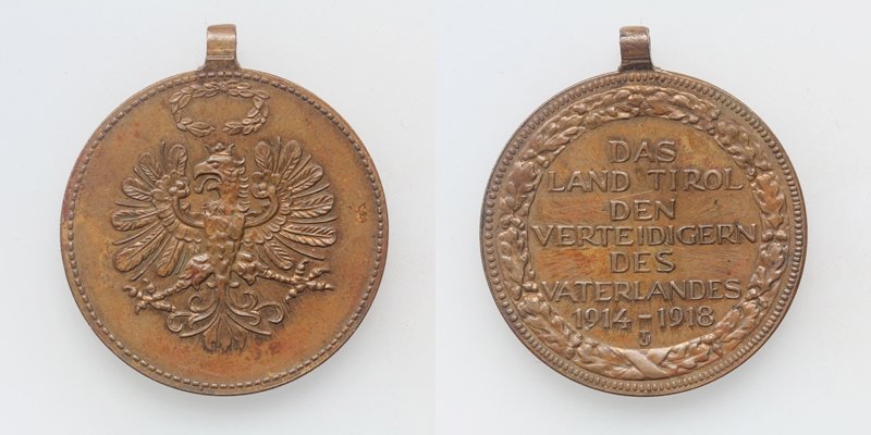 Tirol AE-Medaille 1914-1918 f.d. Verteidiger des Vaterlandes