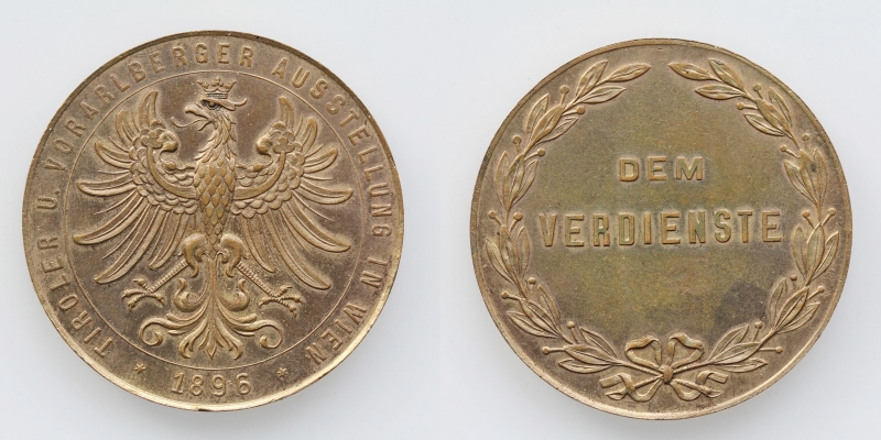 Franz Joseph I. AE-Verdienstmedaille 1896 Tirol Vorarlberg