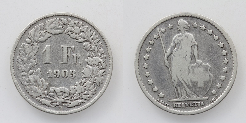 Schweiz 1 Franken 1903 B