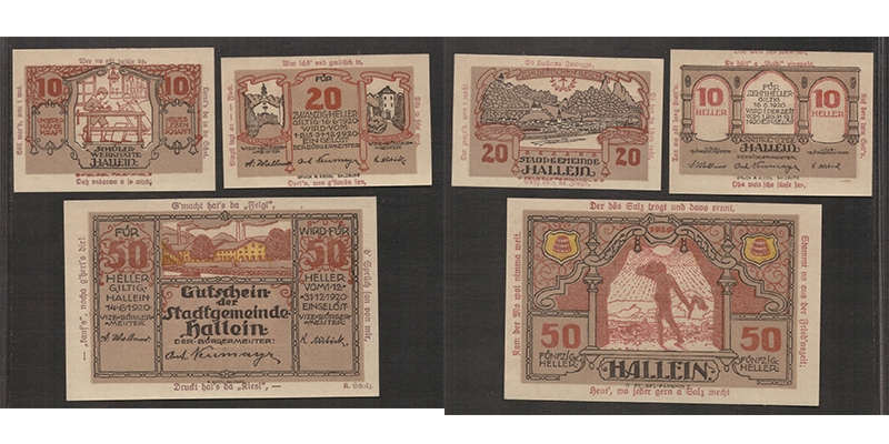 Salzburg Notgeld Stadtgemeinde Hallein 1920
