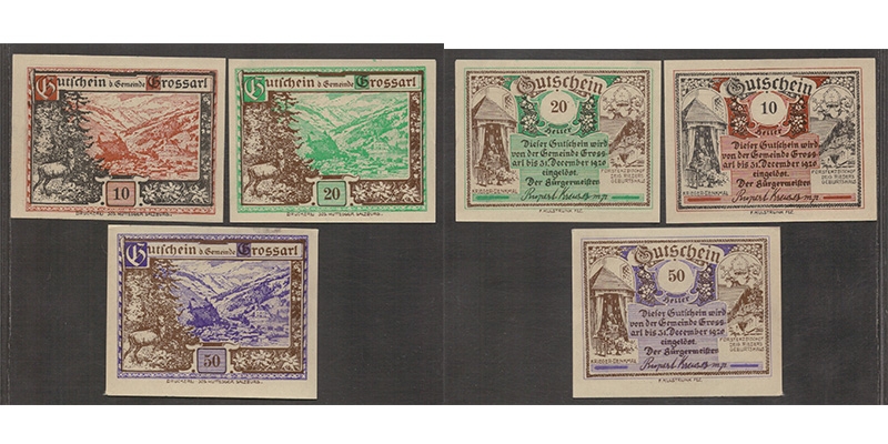 Salzburg Gutschein Gemeinde Grossarl 1920