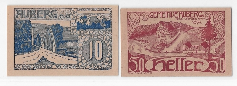 OÖ Gutschein Gemeinde Auberg 1920