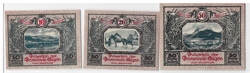 Steiermark Notgeld Gemeinde Aigen 1920