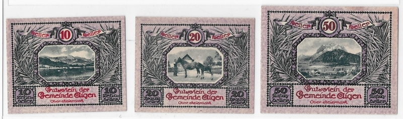 Steiermark Notgeld Gemeinde Aigen 1920