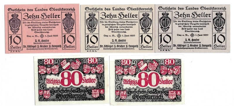 OÖ Gutschein des Landes Oberösterreich 1920