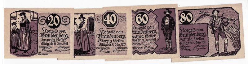 Tirol Notgeld Brandenberg 1920