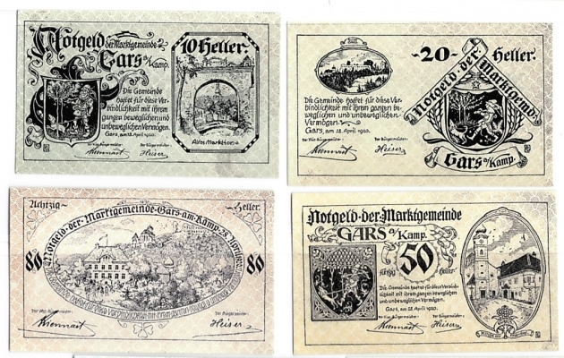 NÖ Notgeld Marktgemeinde Gars am Kamp 1920
