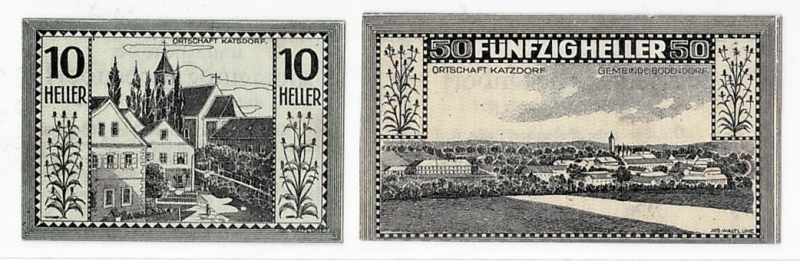 OÖ Gutschein der Gemeinde Bodendorf 1920