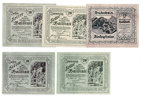 OÖ Gutschein Marktgemeinde Hallstatt 1920