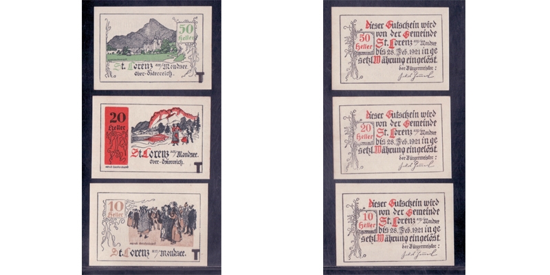OÖ Notgeld St. Lorenz am Mondsee 1920 Serie T