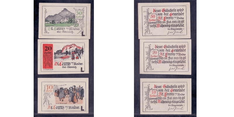 OÖ Notgeld St. Lorenz am Mondsee 1920 Serie L