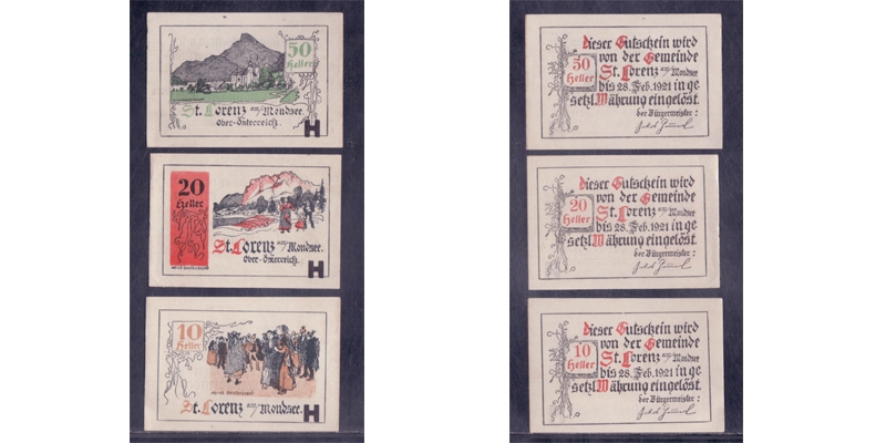 OÖ Notgeld St. Lorenz am Mondsee 1920 Serie H