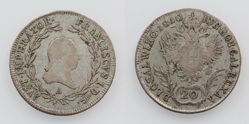 Franz II.(I.) 20 Kreuzer 1810 A Wien