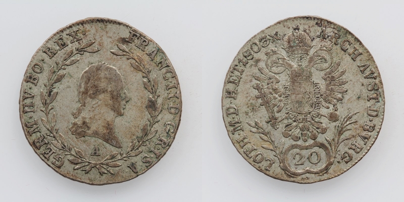 Franz II.(I.) 20 Kreuzer 1803 A Wien