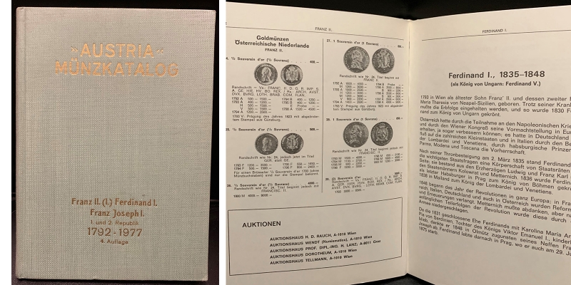 Austria Münzkatalog 1792-1977 4. Auflage