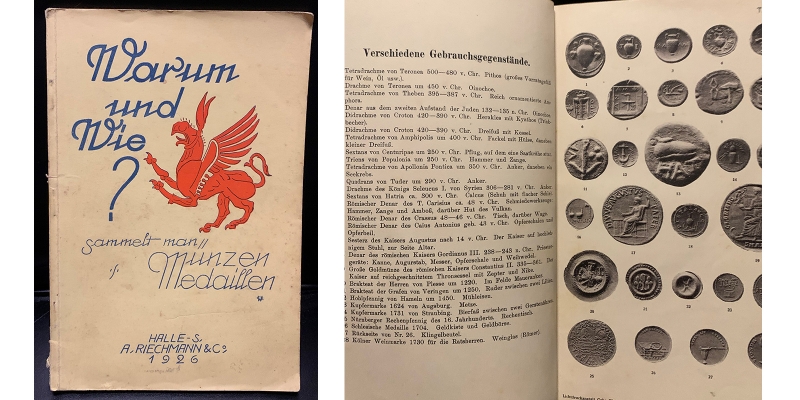 Warum und wie Sammelt man Münzen und Medaillen 1926