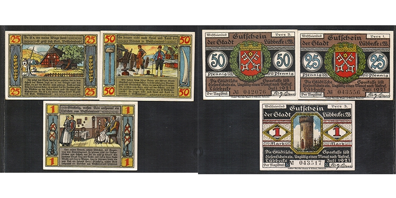 Nordrhein-Westfalen Gutschein Lübbecke 1921