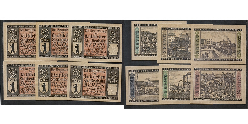 Brandenburg Berlin Städtische Strassenbahn 1922