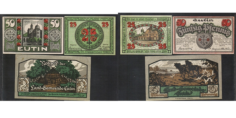 Schleswig-Holstein Notgeld Eutin 1920/21