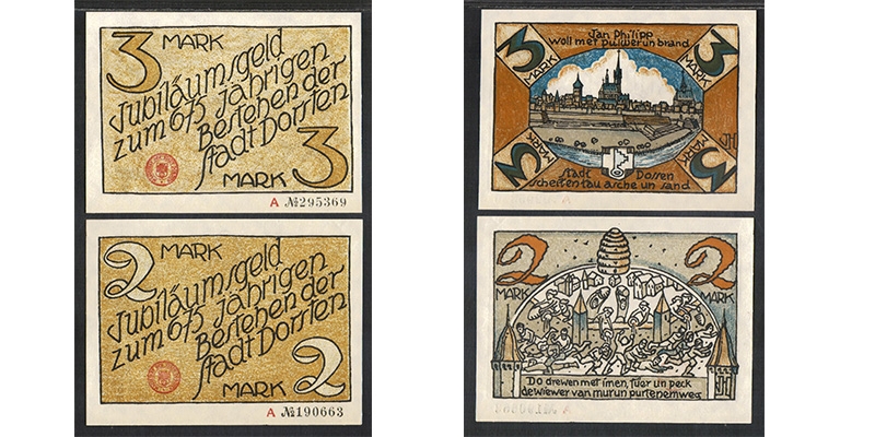 Westfalen Notgeld Dorsten 1922