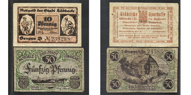 Westfalen Notgeld Lübbecke 1920