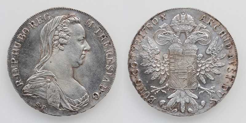 Maria Theresia Taler 1780 S.F. Silber NP
