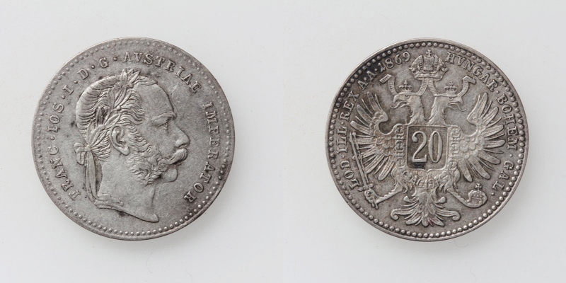 Österreich/Ungarn Franz Joseph I. 20 Kreuzer 1869