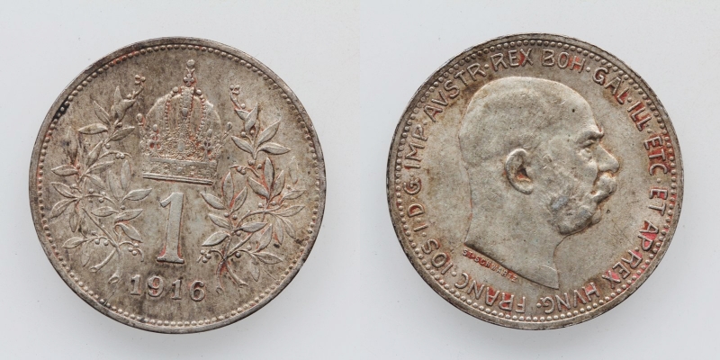 Österreich-Ungarn Franz Joseph I. 1 Krone 1916