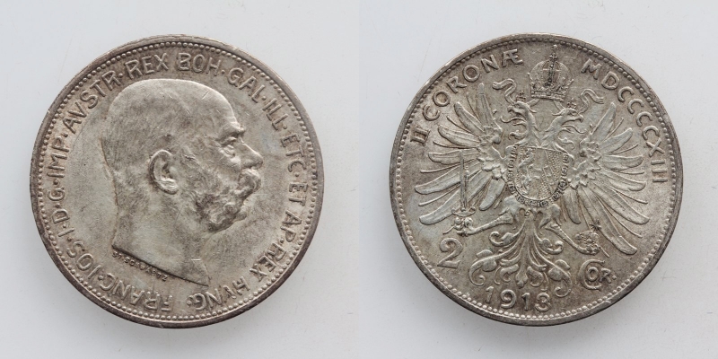 Österreich-Ungarn Franz Joseph I. 2 Kronen 1913