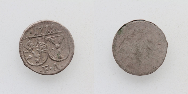 Salzburg Franz Anton von Harrach Pfennig 1712 F.A.