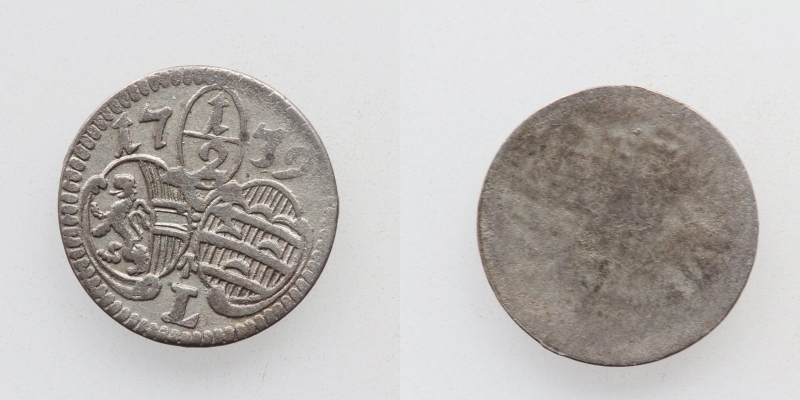 Salzburg Anton von Firmian 1/2 Kreuzer 1739 L